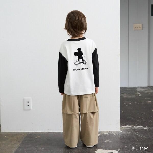 【《迪士尼》】【カイテキ天竺】米老鼠/滑板T恤