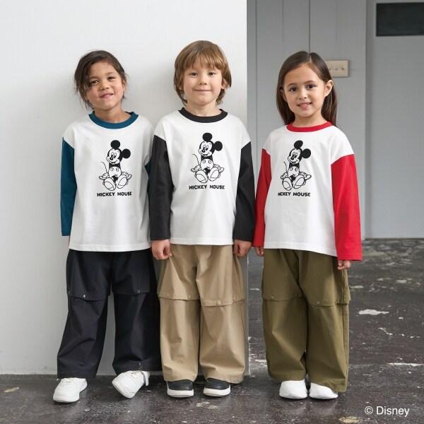 【《迪士尼》】【カイテキ天竺】米老鼠/滑板T恤