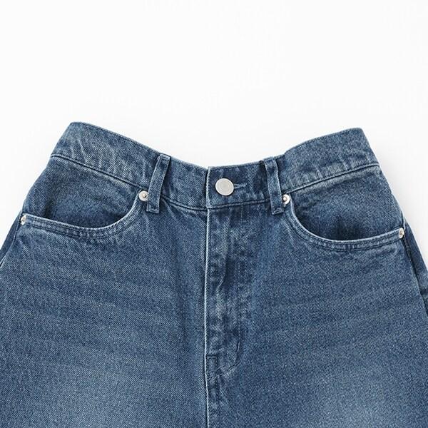 【AMI】卷邊寬鬆牛仔褲