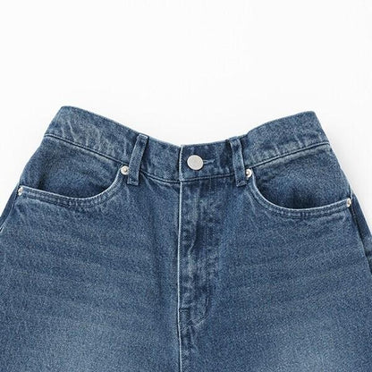 【AMI】卷邊寬鬆牛仔褲