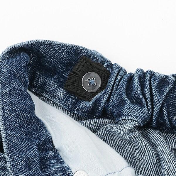 【AMI】卷邊寬鬆牛仔褲