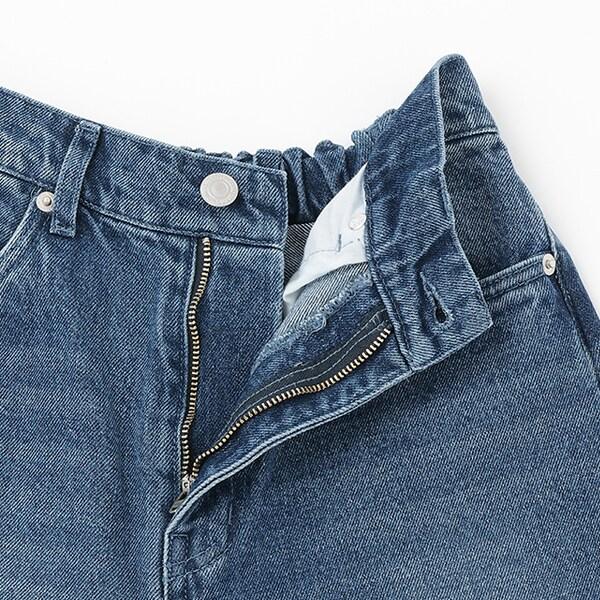 【AMI】卷邊寬鬆牛仔褲