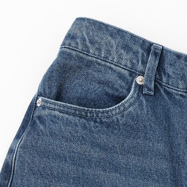 【AMI】卷邊寬鬆牛仔褲