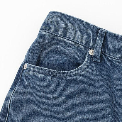 【AMI】卷邊寬鬆牛仔褲