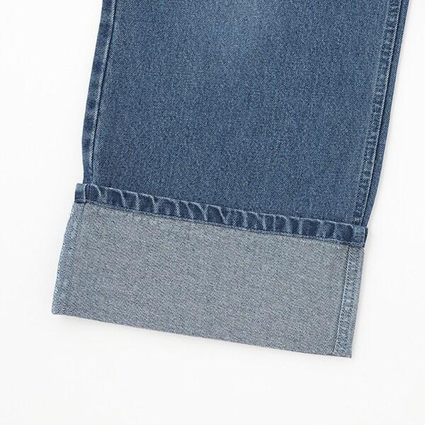 【AMI】卷邊寬鬆牛仔褲