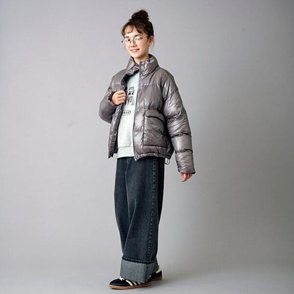 【AMI】卷邊寬鬆牛仔褲