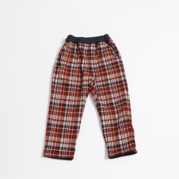 KPBOY可雙面穿內襯格紋長褲（90～140）