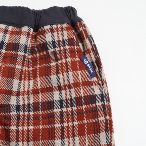 KPBOY可雙面穿內襯格紋長褲（90～140）