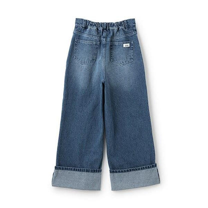 【AMI】卷邊寬鬆牛仔褲