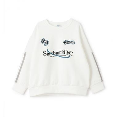 【可成套搭配】拼接袖條紋衛衣