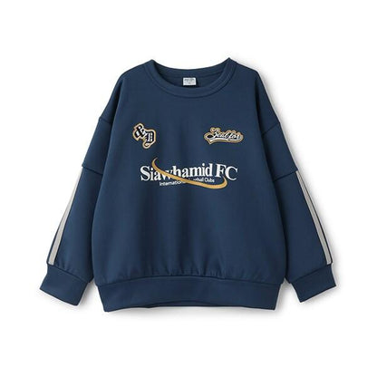 【可成套搭配】拼接袖條紋衛衣