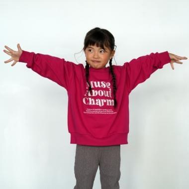 【爸爸同款】兒童寬鬆字母衛衣