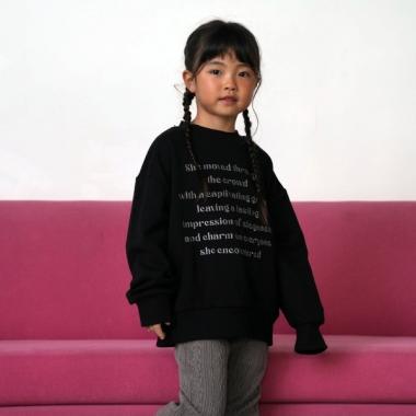 【爸爸同款】兒童寬鬆字母衛衣