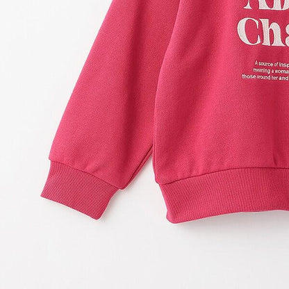 【爸爸同款】兒童寬鬆字母衛衣