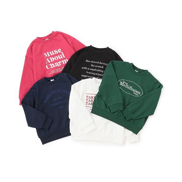 【爸爸同款】兒童寬鬆字母衛衣