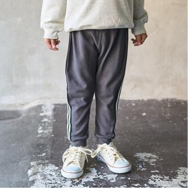 新色・人氣色補貨【ともパン】側邊條紋錐形褲