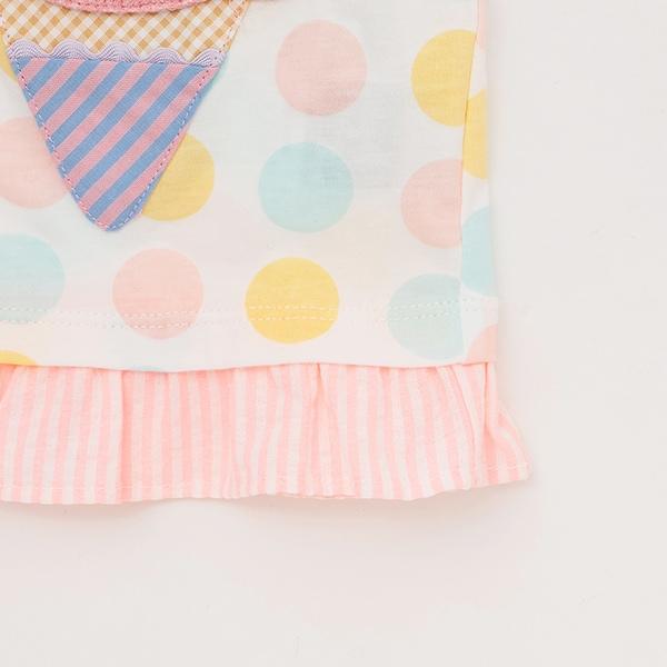 冰淇淋圖案斜挎包T恤