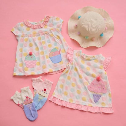 冰淇淋圖案斜挎包T恤