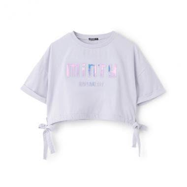 【Cuugal8月號掲載】【接觸冷感】壓紋抽繩T恤