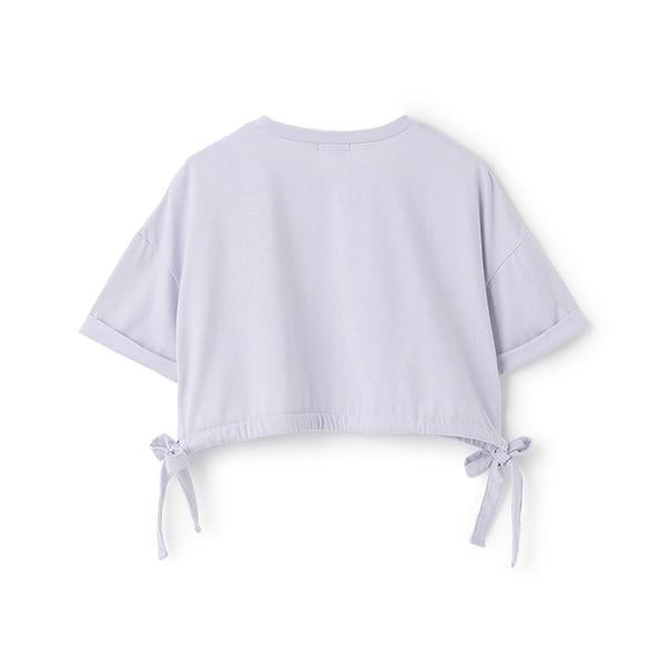 【Cuugal8月號掲載】【接觸冷感】壓紋抽繩T恤