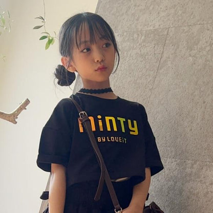 【Cuugal8月號掲載】【接觸冷感】壓紋抽繩T恤