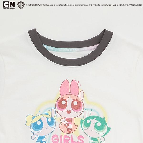 【The Powerpuff Girls】撞色圓領T恤