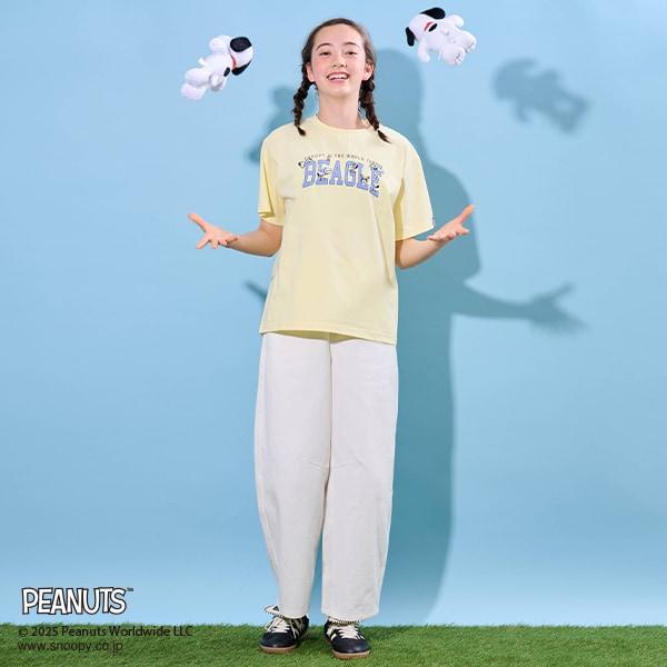 【《PEANUTS》】【接觸冷感】學院風T恤