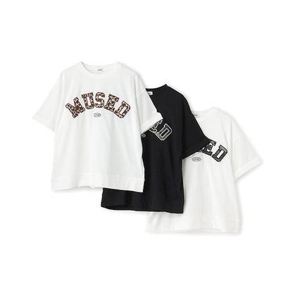 【LTXC】【吸水速幹/清爽】圖案立體字母T恤