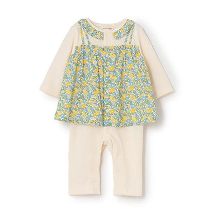 小花圖案疊穿連體衣