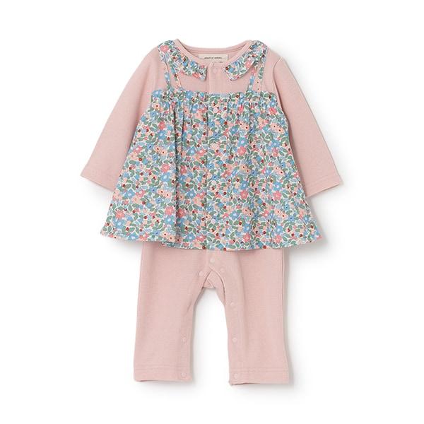 小花圖案疊穿連體衣