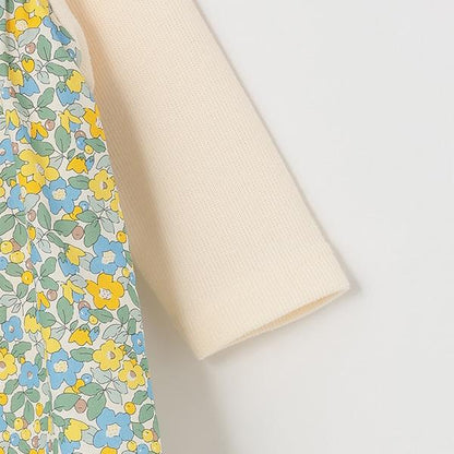 小花圖案疊穿連體衣