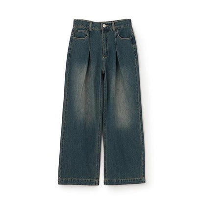 【LTXC】褶皺寬鬆牛仔褲