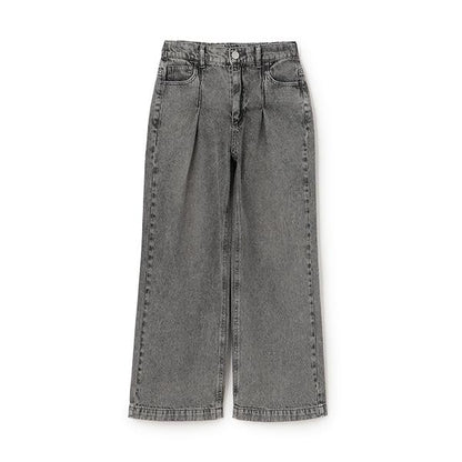 【LTXC】褶皺寬鬆牛仔褲