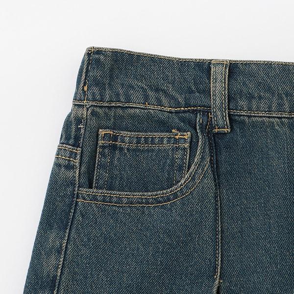 【LTXC】褶皺寬鬆牛仔褲