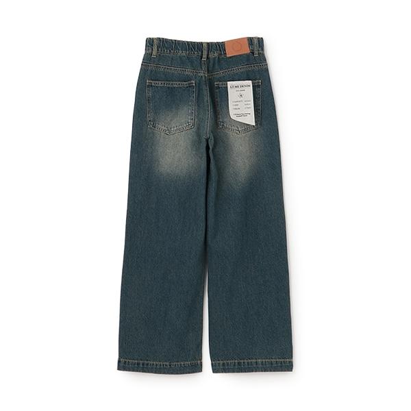 【LTXC】褶皺寬鬆牛仔褲