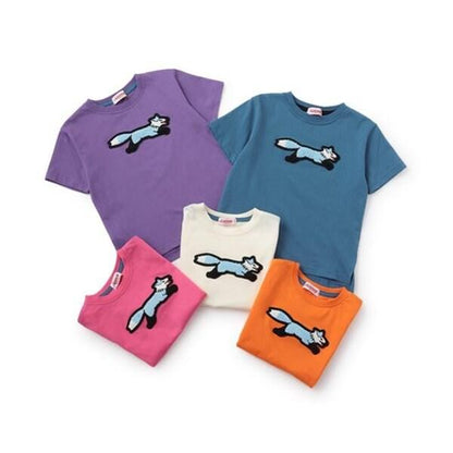 【the FOX】【防汙加工】毛圈繡貼布短袖T恤