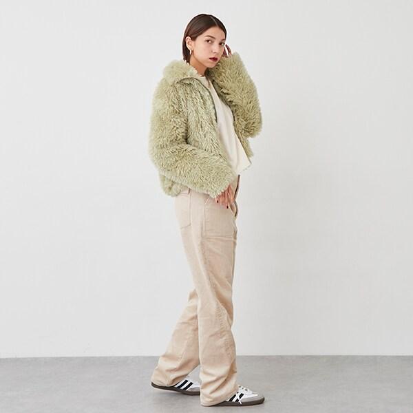 【LADIES】燈芯絨長褲