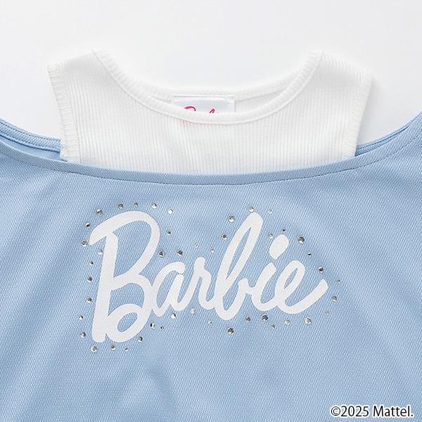 【防汙防潑水】【Barbie】疊穿風格T恤
