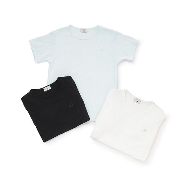 【AMI】鏤空花邊T恤