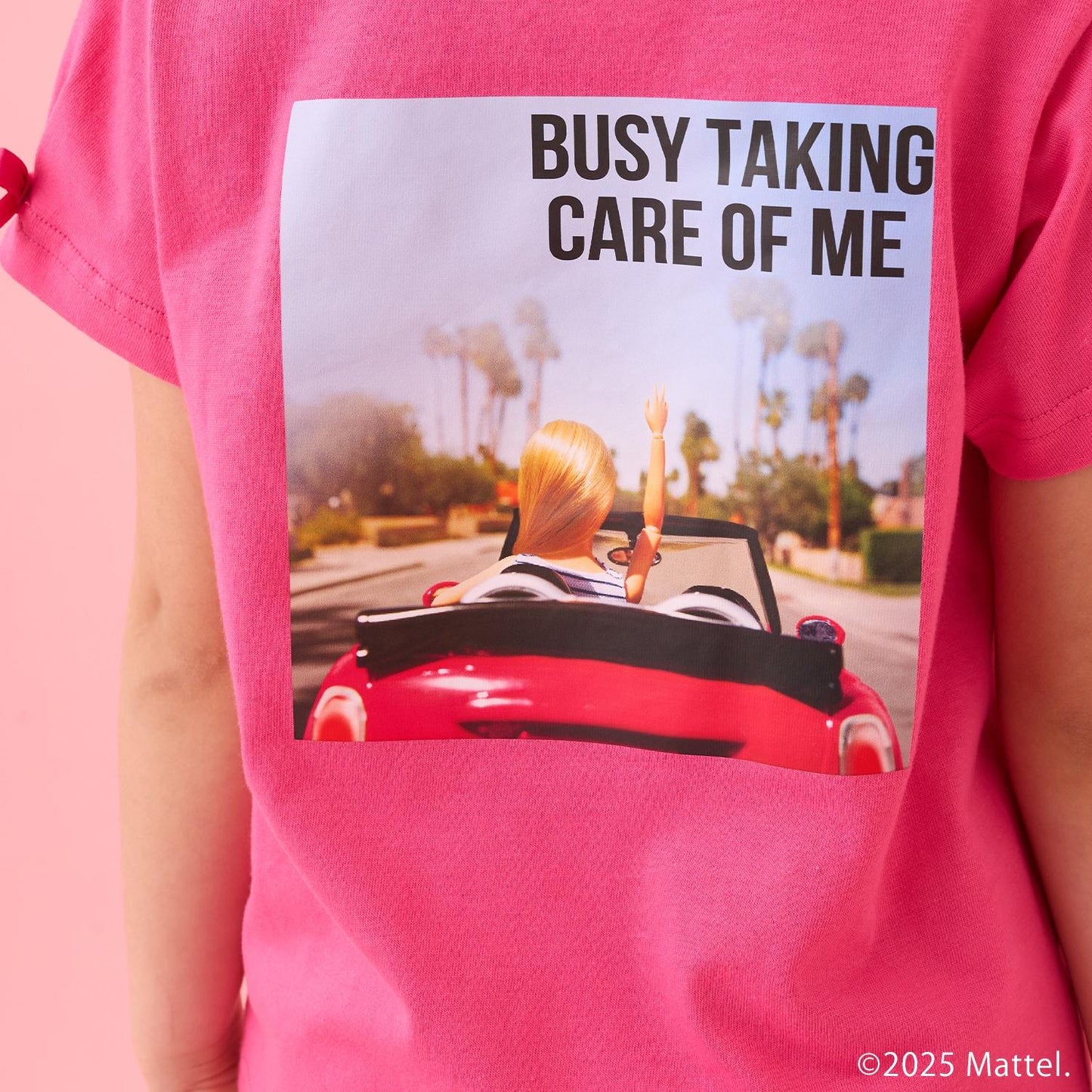 【Barbie】袖褶T恤