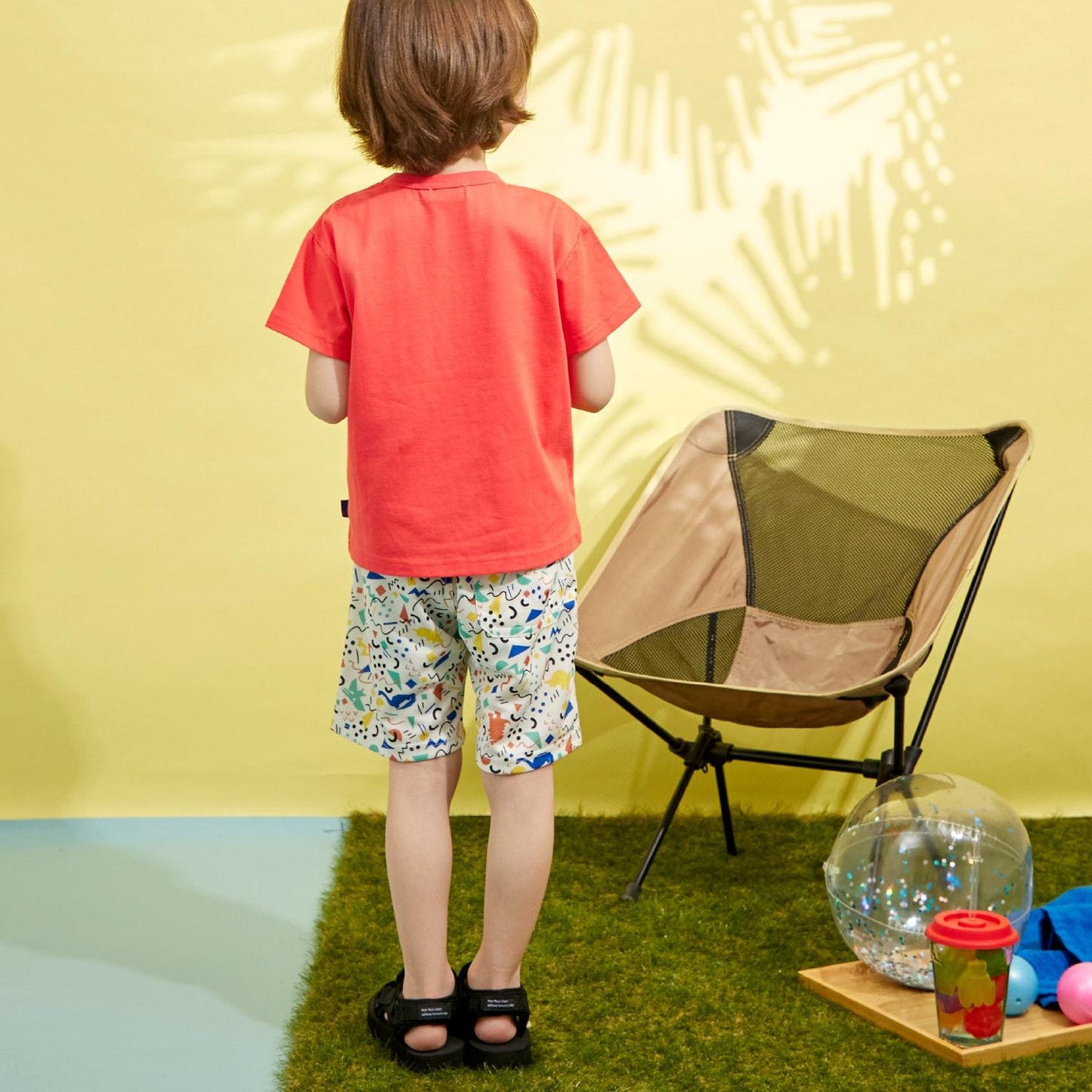 工程車輛印花短袖T恤