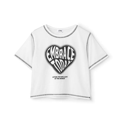 【LTXC】【吸水速幹/清爽】愛心噴霧T恤