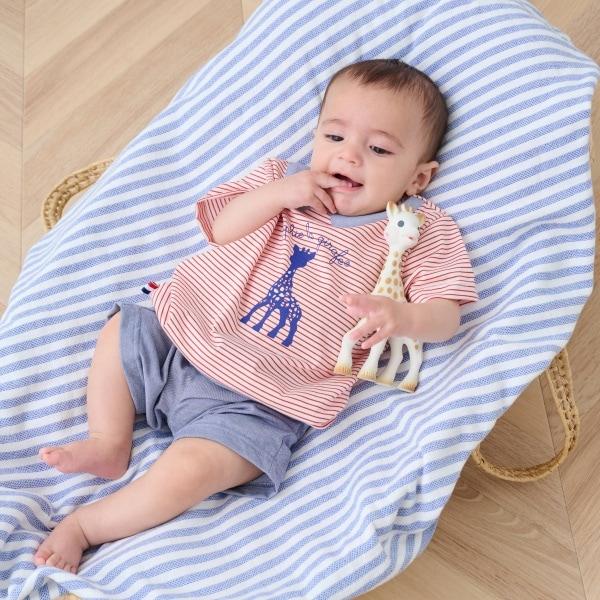 印花條紋短袖套裝