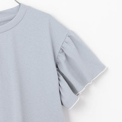 【水陸兩用】短袖荷葉邊套頭衫