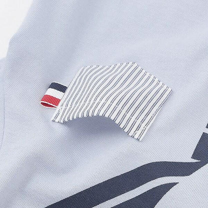 水手風印花短袖T恤