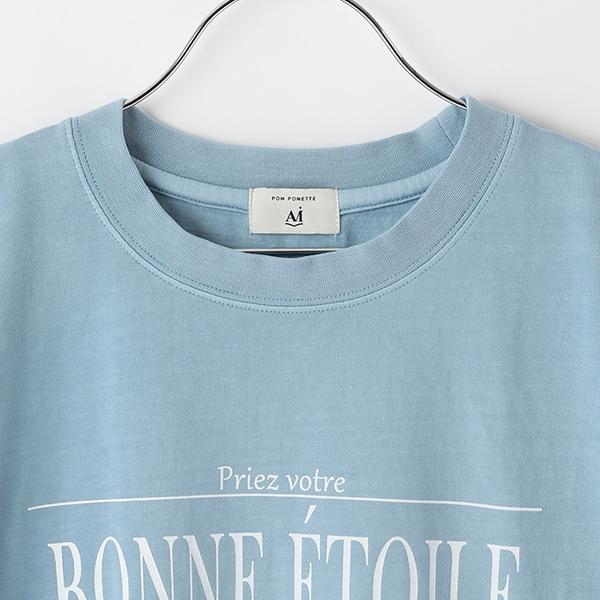 【AMI】袖部荷葉邊水洗T恤