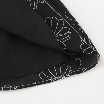 花卉刺繡半身裙（兒童）