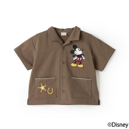 《迪士尼》開領短袖襯衫
