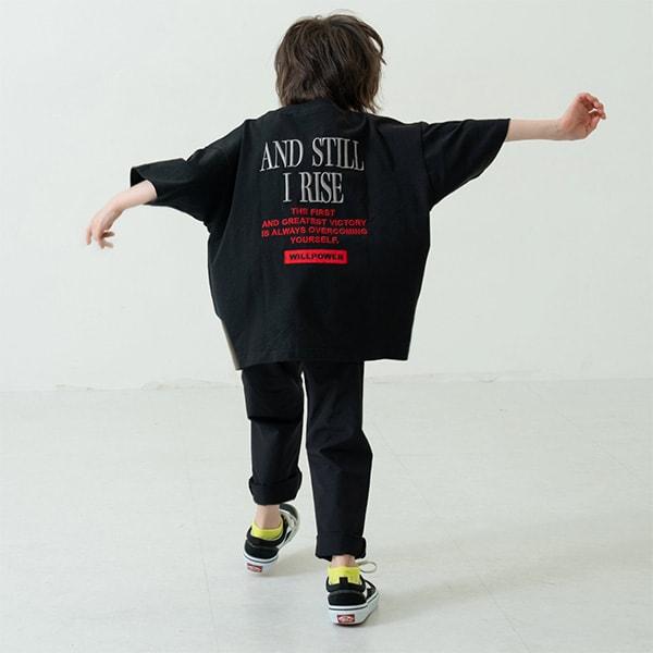 【純棉100%】【爸爸同款】兒童logo刺繡寬鬆短袖T恤