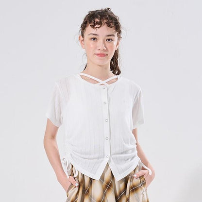 【AMI】側抽繩帶胸墊內搭